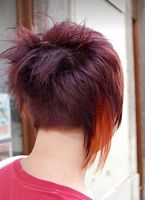 cieniowane fryzury krótkie - uczesanie damskie z włosów krótkich cieniowanych zdjęcie numer 46B